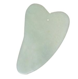 Gua sha ansiktsbehandling Guasha massage verktyg kinesiska naturliga jade sten skrapverktyg för ansiktsöppning