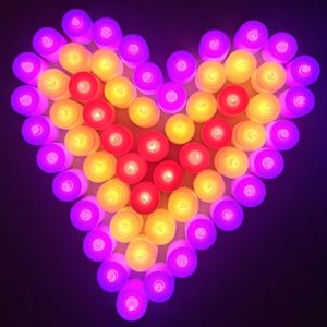 Luminescent LED Electronic Candles Colorful Smokeless Candle Lights Propose to Proclaim Birthday Wedding Romantic Shape Candles
