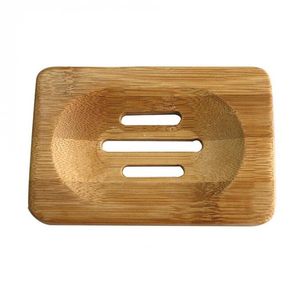 Bambu Natural Sabonetes De Madeira Dish Box Caso Recipiente de Lavagem Do Chuveiro Suporte de Armazenamento Titular da Bandeja de Sabão para o Banheiro