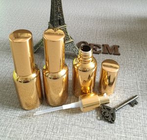 Groothandel stks Hoogwaardige ML glazen lotion flessen met pomp en goud ml glazen lotion fles met aluminium mist cap