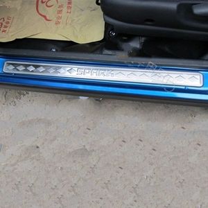 High quality stainless steel 4pcs car door sills guard scuff plate,pedal protective plate,pedal decoration plate For Chevroler Spark