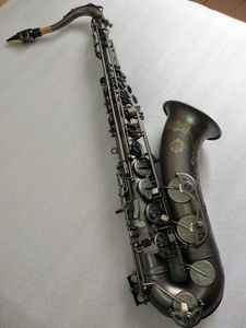 Sassofono tenore giapponese Suzuki di alta qualità Strumento musicale in sib piatto Black Nickel Gold Saxprofessional Livello professionale