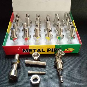 Screw bolt Shaped smoking metal pipe Tobacco Cigarette Hand Pipes Tools Accessories click n sneak a toke