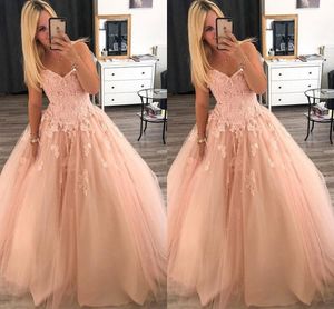 Blush Różowy Koronki Prom Party Dresses Suknie Balls Aplikacja Sweetheart Open Back Draped Graduation Dress Elegant Party Formal Suknie Custom Made