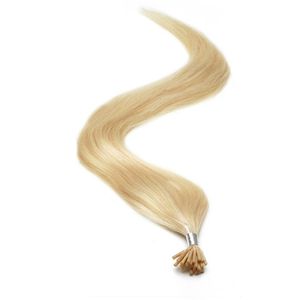 Elibess Brand100 Human Hair Extensions Stick I Tips Hair 0 5G S100G 200Strands 1424 Inch Straight Wave