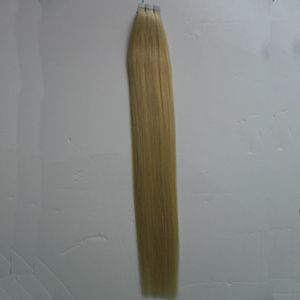 100g(40pcs) skin weft tape hair extensions 40pcs/lot chengfa hair brazilian Straight 613 Bleach blonde hair products