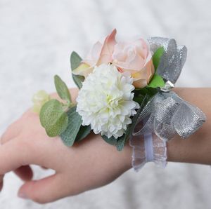Eternal Angel Wedding Supplies Dekorativa Wrist Flower Wholesale Dekorativa Konstgjorda Blommor