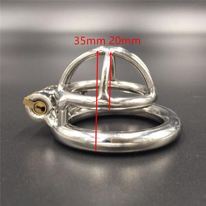 Chastity Devices The Shortest Cage 20Mm Small Cock Cage Magic Lock Stainless Steel Male Super Short For Men