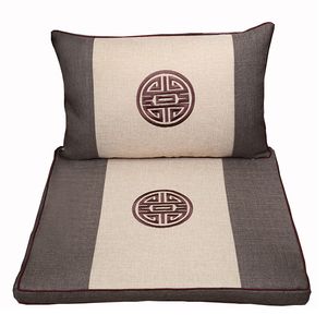 ソファーチェアの装飾的な民族の背中のクッション中国の枕枕のための刺繍の楽しいコットンリネンシートクッション