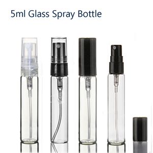 5ml Mini bottiglia di vetro del profumo del campione del campione del boccaglio di viaggio riutilizzabile di vuoto Bottiglie cosmetiche di imballaggio di trasporto libero