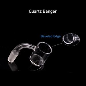 Wholesale Beveled Edge banger 5mm thick bottom 30mm XXL Quartz Hookahs Nail Female Male 10mm 14mm Domeless for dab rig bong