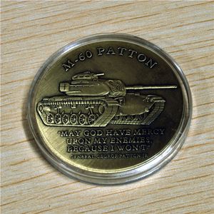 Spedizione gratuita, Stati Uniti Corpo dei Marines / M-60 Abrams Generale George Patton Jr. - Moneta da sfida USMC