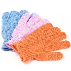 Shower Bath Gloves Exfoliating Wash Skin Spa Massage Body Scrubber Cleaner Randomly Color Bathroom Accessories Improves Blood Circulation