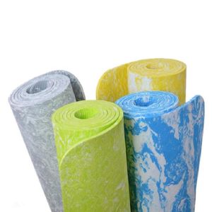 TPE 6mm Kaymaz Yoga Mat Egzersiz Spor Mat Kilo Çevre Dostu TPE Yoga Mat Vücut Geliştirme Ücretsiz Kargo