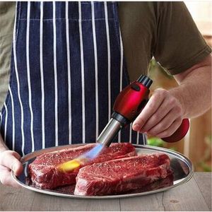Kitchen Torch Refillable Chef's Culinary Butane Cooking Food Blow Torch with Safety Lock Adjustable Temperature and Flame