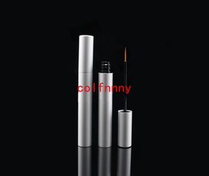 100 pz/lotto argento 5 ml lip gloss tubi cosmetico eyeliner liquido bottiglia Mascara crescita delle ciglia liquido imballaggio forma carina