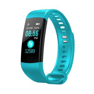 Smart Watch Blood Oxygen Blodtryck Hjärtfrekvens Monitor Wristwatch Fitness Tracker Passometer Vattentät Smart Armband för iOS Android