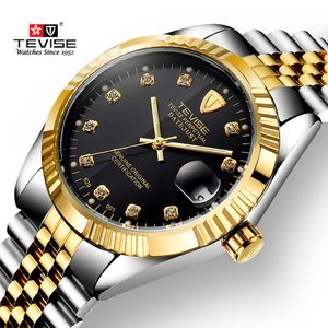 Top Brand TEVISE Luxury Automatic Watch Man Tourbillon Role Mechanical Watch Movement Gold Clock Relogio Masculino 2017 New D18101301