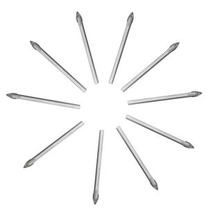 Freeshipping Different Quality 10Pcs/lot 6mm Dia Brand new Spear Point Head Ceramic Marble Tile Glass Drill Bit Durable in use