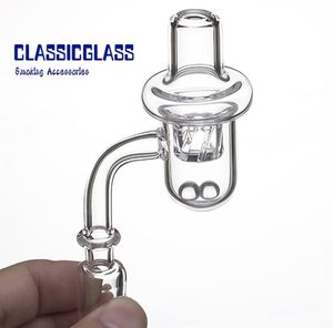 Комплект Quartz Banger + Quartz Carb Cap + Вставной колпачок OD 31 мм Дымчатый кварц Banger Nail 10 мм 14 мм 18 мм для водопроводных труб Стеклянные бонги Нефтяные вышки