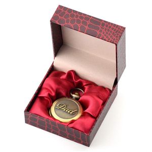 Red  New High Quality Pocket Watch Boxes Accessories Gift Boxes Cases Free Shipping Package Gift Box High Quality