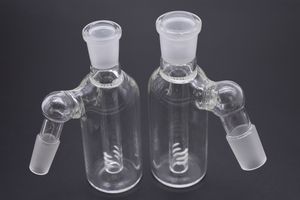 Fabrika fiyat 45 derece 14 MM 18 MM ashcatcher cam su boruları percolator kül avcısı heady dab bongs yüksek kaliteli sigara aksesuarı