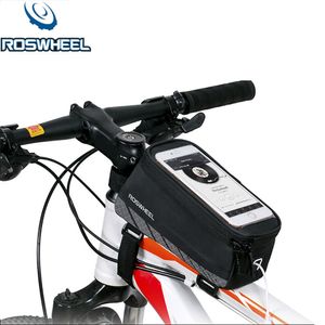 Roswheel Bike Touch Screen Tube Bag Tasca per telefono Equitazione Forniture per ciclismo per la gara internazionale di ciclismo su strada di Hainan