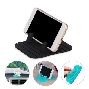 Tappetino antiscivolo Supporto per telefono cellulare GPS per auto Cruscotto Staffa in silicone morbido per GPS iPhone x 8 7 6 Plus Samsung