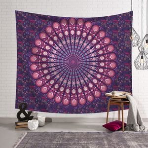 Indien dekoration mandala vägg hängande tapestry bohemian tenture väggmålning konst strand mat mattan bondgård inredning boho filt