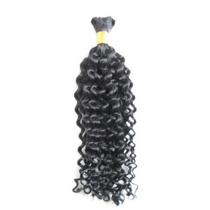 Mongolian Kinky Curly Bulk Hair 100g 1 Pcs Humano Cabelo Bulk para Trança Afro Afro Kinky Curly Curly Traiding Hair 18 