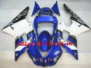 Hochwertiges Motorrad-Verkleidungsset für Yamaha YZFR1 98 99 YZF R1 1998 1999 YZF1000 ABS Blau Weiß Schwarz Verkleidungsset + Geschenke YS15