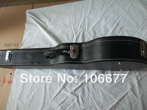 Frete grátis Gourd Shape Guitarcase Hardcase in Black for Caso Hard Custom Standard Electric Guitar *** não vendido separadamente