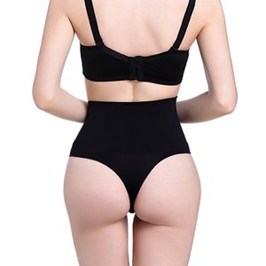 Kobiety High Waist Trener Tummy Odchudzanie Sterowanie Talii Cincher Body Shaper Thong G-String Butt Lifter Bezszwowe majtki