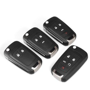 Flip Folding Remote-Autoschlüsselgehäuse für Chevrolet Cruze Epica Lova Camaro Impala 2 3 4 5-Tasten-HU100-Klinge