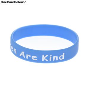 1PC Children are Kind Silicone Bracelet Blue Show Your Support For Them By Wearing This Jewelry