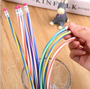 Magic Flexible Pencil Korea Cute Stationery Colorful Magic Bendy Flexible Soft pencil Kids Students writing Pencil Gifts School Beginning