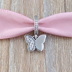 Andy Jewel 925 Sterling Silver Hours Flutpling Butterflies Charm تناسب أساور المجوهرات الأوروبية على طراز Pandora 791844CZ