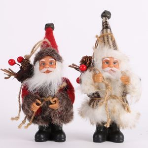 Natale Babbo Natale bambola giocattolo albero di Natale appeso ornamenti decorazione per la casa regalo di capodanno di Natale