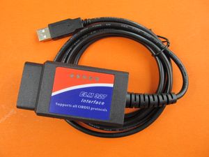 Elm 327 ferramenta USB de alta qualidade V 1.5 da China OBD II Can-Bus Automotive OBD2 Cabo de Interface