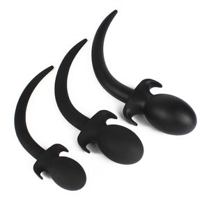 Dog Slave Tails Anal Toys Butt Plug Silicone Anal Plug,Adult Sex Toys for Men G Spot Massager Erotic Anal Sex Toys for Women A3 D18111502