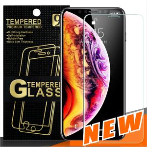 新しいiPhone X XS XS Plus 9 Plus 3 Size 5 8inch 6 1inch 6 8inch Temered Glass Screen Protector