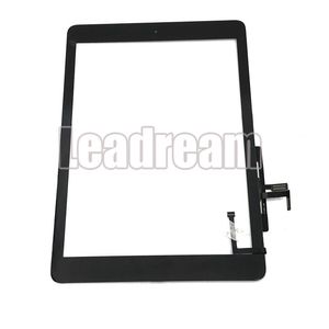 High quality Touch Screen Glass Panel Digitizer with Buttons Adhesive Assembly for iPad Air 2017 A1822 A1823 No Fingerprint Free DHL