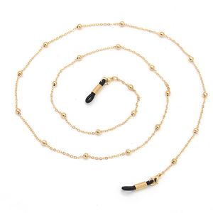 Gold Silver Ball Beads Chain Eyeglasses Chains Sports Reading Glasses Sunglasses Strap Cord Holder Neck Headband Accessories