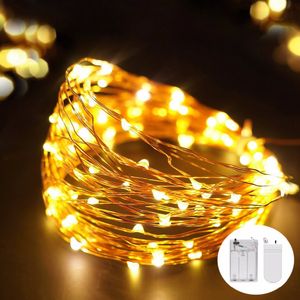 Światła świąteczne Salowe 30/50 LED 3M 5M LED String Copper Wire Fairy Lights Festival Wedding Party Decoration Lampa