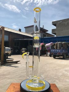 New design of 21 inch yellow big stick tree fork drill bong smoker tobacco tobacco oil with 19mm bowl and free delivery