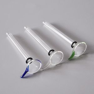 Factory price Glass male Slide and female stem slide funnel style with black rubber simple downstem for glass bongs water pipe