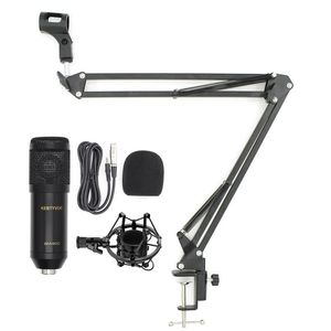 3 Color BM800 Professional Wired Condenser Studio Microphone with Stand Holder +Pop Filter