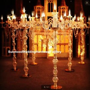 Luxury wedding lightting pillars column wedding stage walkway stand crystal aisle pillar for weddings decor