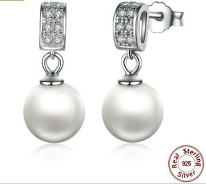 Wholesale best sellers earrings for sale - Group buy Best Sellers Sterling Silver Hooks Pearls Hanging Pendants Earrings Stud Jewelry Accessories for Fashion Lady