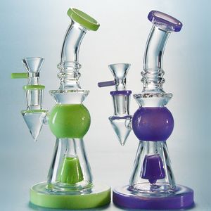 Szklane Bongs Szkło Prysznic Perkolator Dab Rig Piramida Design Water Rura z 14mm Miska Krótkie ustę szyi XL275